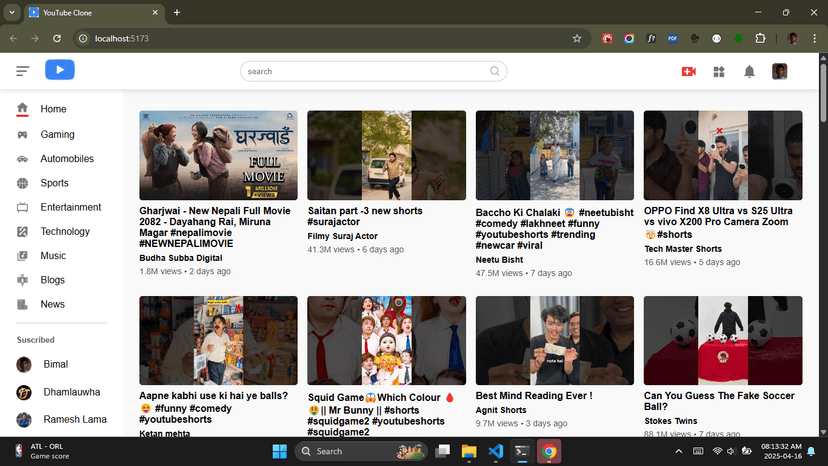 YouTube Clone